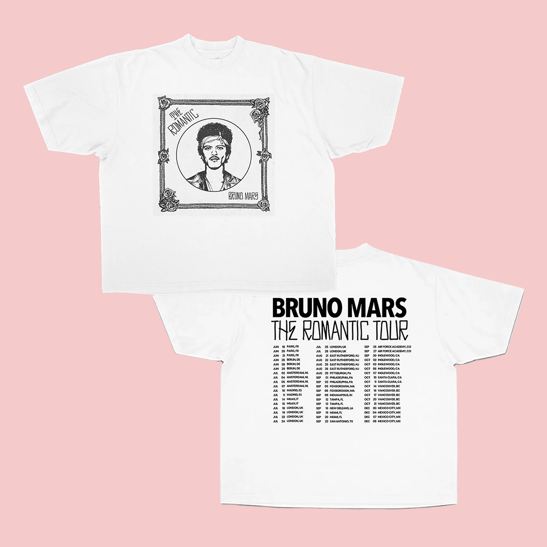 White T-Shirt The Romantic Tour